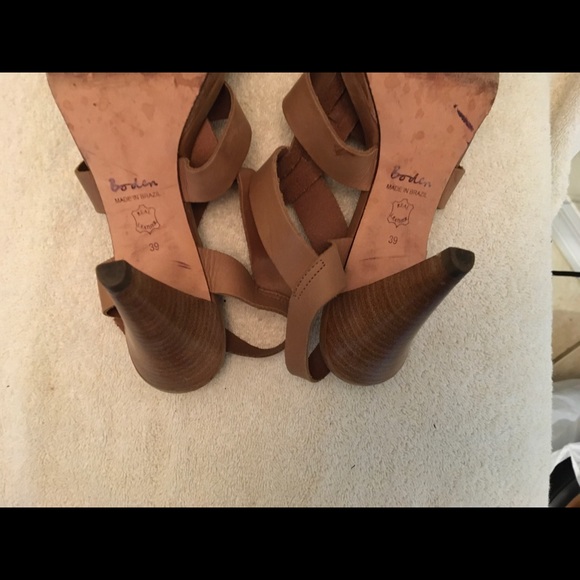 Boden Carmel/brown  Leather Sandal Size 8.5 - Picture 6 of 12